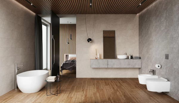 Настенная плитка Керамогранит Eurotile (Иран) 29,5 х 89,5 ANDORA (рельефленая) 612