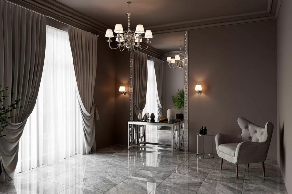 Напольная плитка 49,5 х 49,5 см Керамогранит Eurotile (Иран) 49,5х49,5 VERONA GRAY 740